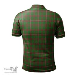Scottish MacKinnon Hunting Modern Tartan Mens Polo Shirt with Family Crest Scottish Polo Shirt Scottish Plaid Tartan Plaid - ScotsTee - scotstee.com