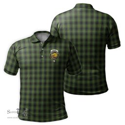 Scottish MacIver Hunting Tartan Mens Polo Shirt with Family Crest Scottish Polo Shirt Scottish Plaid Tartan Plaid - ScotsTee - scotstee.com
