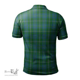 Scottish Hay Hunting Tartan Mens Polo Shirt with Family Crest Scottish Polo Shirt Scottish Plaid Tartan Plaid - ScotsTee - scotstee.com
