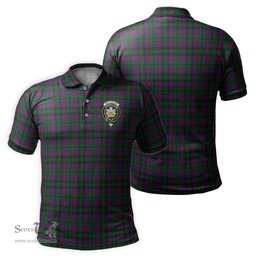Scottish MacLachlan Hunting Tartan Mens Polo Shirt with Family Crest Scottish Polo Shirt Scottish Plaid Tartan Plaid - ScotsTee - scotstee.com