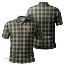 Scottish MacKinnon Dress Tartan Mens Polo Shirt with Family Crest Scottish Polo Shirt Scottish Plaid Tartan Plaid - ScotsTee - scotstee.com