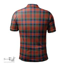 Scottish MacDuff Ancient Tartan Mens Polo Shirt with Family Crest Scottish Polo Shirt Scottish Plaid Tartan Plaid - ScotsTee - scotstee.com