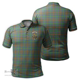 Scottish MacIntosh Hunting Ancient Tartan Mens Polo Shirt with Family Crest Scottish Polo Shirt Scottish Plaid Tartan Plaid - ScotsTee - scotstee.com
