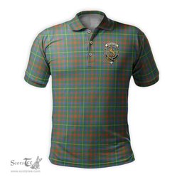 Scottish MacIntosh Hunting Ancient Tartan Mens Polo Shirt with Family Crest Scottish Polo Shirt Scottish Plaid Tartan Plaid - ScotsTee - scotstee.com