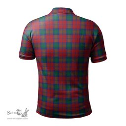 Scottish Lindsay Modern Tartan Mens Polo Shirt with Family Crest Scottish Polo Shirt Scottish Plaid Tartan Plaid - ScotsTee - scotstee.com