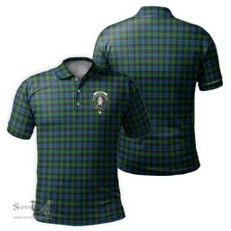 Scottish Lamont Tartan Mens Polo Shirt with Family Crest Scottish Polo Shirt Scottish Plaid Tartan Plaid - ScotsTee - scotstee.com