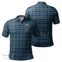 Scottish MacCorquodale Tartan Mens Polo Shirt with Family Crest Scottish Polo Shirt Scottish Plaid Tartan Plaid - ScotsTee - scotstee.com