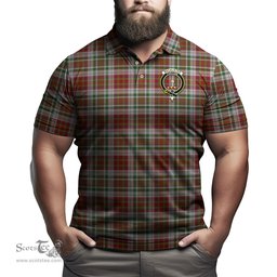 Scottish MacAlister Dress Tartan Mens Polo Shirt with Family Crest Scottish Polo Shirt Scottish Plaid Tartan Plaid - ScotsTee - scotstee.com