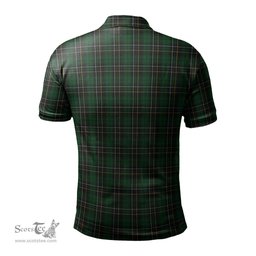 Scottish MacAlpin Tartan Mens Polo Shirt with Family Crest Scottish Polo Shirt Scottish Plaid Tartan Plaid - ScotsTee - scotstee.com