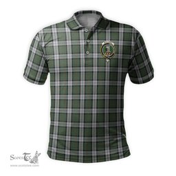 Scottish MacLaren Dress Tartan Mens Polo Shirt with Family Crest Scottish Polo Shirt Scottish Plaid Tartan Plaid - ScotsTee - scotstee.com