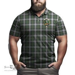 Scottish MacLaren Dress Tartan Mens Polo Shirt with Family Crest Scottish Polo Shirt Scottish Plaid Tartan Plaid - ScotsTee - scotstee.com