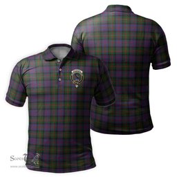 Scottish MacDonell of Glengarry Tartan Mens Polo Shirt with Family Crest Scottish Polo Shirt Scottish Plaid Tartan Plaid - ScotsTee - scotstee.com