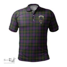 Scottish MacDonell of Glengarry Tartan Mens Polo Shirt with Family Crest Scottish Polo Shirt Scottish Plaid Tartan Plaid - ScotsTee - scotstee.com