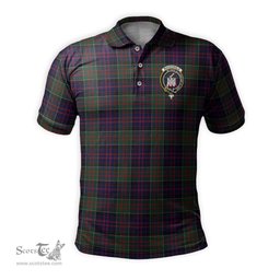 Scottish MacDonald of Clan Ranald Tartan Mens Polo Shirt with Family Crest Scottish Polo Shirt Scottish Plaid Tartan Plaid - ScotsTee - scotstee.com