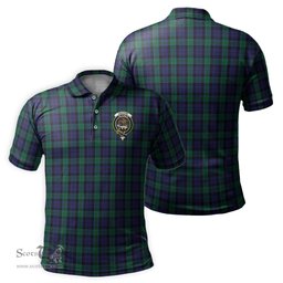 Scottish Graham of Menteith Tartan Mens Polo Shirt with Family Crest Scottish Polo Shirt Scottish Plaid Tartan Plaid - ScotsTee - scotstee.com