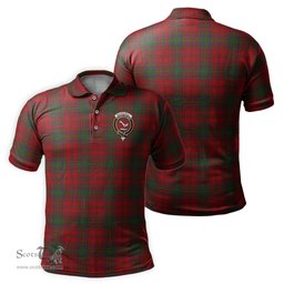 Scottish MacDougall Tartan Mens Polo Shirt with Family Crest Scottish Polo Shirt Scottish Plaid Tartan Plaid - ScotsTee - scotstee.com