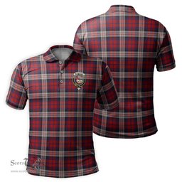 Scottish MacDonald Dress Irish Tartan Mens Polo Shirt with Family Crest Scottish Polo Shirt Scottish Plaid Tartan Plaid - ScotsTee - scotstee.com