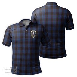 Scottish Home (Hume) Tartan Mens Polo Shirt with Family Crest Scottish Polo Shirt Scottish Plaid Tartan Plaid - ScotsTee - scotstee.com