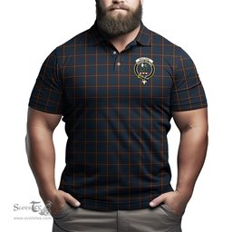 Scottish MacLaine of Lochbuie Hunting Tartan Mens Polo Shirt with Family Crest Scottish Polo Shirt Scottish Plaid Tartan Plaid - ScotsTee - scotstee.com