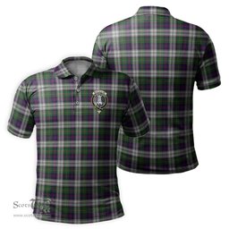 Scottish MacCallum Dress Tartan Mens Polo Shirt with Family Crest Scottish Polo Shirt Scottish Plaid Tartan Plaid - ScotsTee - scotstee.com