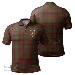 Scottish Lumsden Tartan Mens Polo Shirt with Family Crest Scottish Polo Shirt Scottish Plaid Tartan Plaid - ScotsTee - scotstee.com