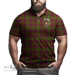 Scottish Lumsden Tartan Mens Polo Shirt with Family Crest Scottish Polo Shirt Scottish Plaid Tartan Plaid - ScotsTee - scotstee.com
