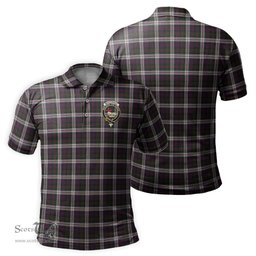 Scottish MacDonald Dress Tartan Mens Polo Shirt with Family Crest Scottish Polo Shirt Scottish Plaid Tartan Plaid - ScotsTee - scotstee.com