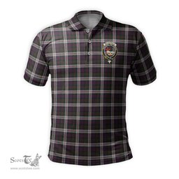 Scottish MacDonald Dress Tartan Mens Polo Shirt with Family Crest Scottish Polo Shirt Scottish Plaid Tartan Plaid - ScotsTee - scotstee.com