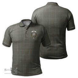 Scottish Haig Tartan Mens Polo Shirt with Family Crest Scottish Polo Shirt Scottish Plaid Tartan Plaid - ScotsTee - scotstee.com