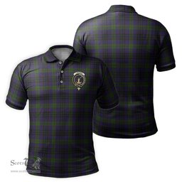 Scottish Lumsden Hunting Tartan Mens Polo Shirt with Family Crest Scottish Polo Shirt Scottish Plaid Tartan Plaid - ScotsTee - scotstee.com