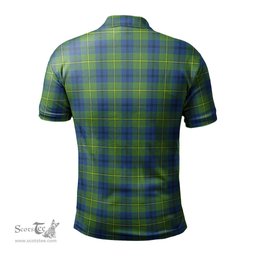 Scottish Johnstone-Johnston Ancient Tartan Mens Polo Shirt with Family Crest Scottish Polo Shirt Scottish Plaid Tartan Plaid - ScotsTee - scotstee.com