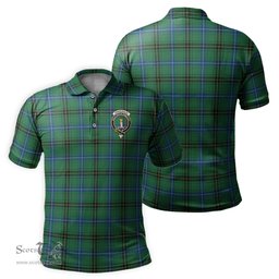 Scottish Henderson Ancient Tartan Mens Polo Shirt with Family Crest Scottish Polo Shirt Scottish Plaid Tartan Plaid - ScotsTee - scotstee.com