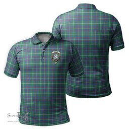 Scottish Inglis Ancient Tartan Mens Polo Shirt with Family Crest Scottish Polo Shirt Scottish Plaid Tartan Plaid - ScotsTee - scotstee.com