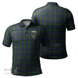 Scottish MacEwan-MacEwen Tartan Mens Polo Shirt with Family Crest Scottish Polo Shirt Scottish Plaid Tartan Plaid - ScotsTee - scotstee.com