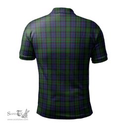Scottish MacEwan-MacEwen Tartan Mens Polo Shirt with Family Crest Scottish Polo Shirt Scottish Plaid Tartan Plaid - ScotsTee - scotstee.com