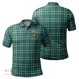 Scottish Graham of Montrose Ancient Tartan Mens Polo Shirt with Family Crest Scottish Polo Shirt Scottish Plaid Tartan Plaid - ScotsTee - scotstee.com