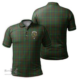 Scottish MacKintosh Hunting Tartan Mens Polo Shirt with Family Crest Scottish Polo Shirt Scottish Plaid Tartan Plaid - ScotsTee - scotstee.com