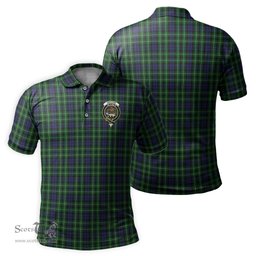 Scottish Graham of Montrose Tartan Mens Polo Shirt with Family Crest Scottish Polo Shirt Scottish Plaid Tartan Plaid - ScotsTee - scotstee.com