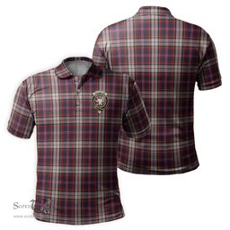 Scottish MacFarlane Dress Tartan Mens Polo Shirt with Family Crest Scottish Polo Shirt Scottish Plaid Tartan Plaid - ScotsTee - scotstee.com