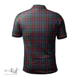 Scottish Gordon Red Tartan Mens Polo Shirt with Family Crest Scottish Polo Shirt Scottish Plaid Tartan Plaid - ScotsTee - scotstee.com