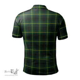Scottish MacArthur Modern Tartan Mens Polo Shirt with Family Crest Scottish Polo Shirt Scottish Plaid Tartan Plaid - ScotsTee - scotstee.com