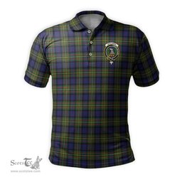 Scottish MacLaren Modern Tartan Mens Polo Shirt with Family Crest Scottish Polo Shirt Scottish Plaid Tartan Plaid - ScotsTee - scotstee.com