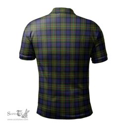 Scottish MacLaren Modern Tartan Mens Polo Shirt with Family Crest Scottish Polo Shirt Scottish Plaid Tartan Plaid - ScotsTee - scotstee.com
