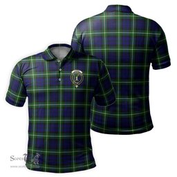 Scottish Lammie Tartan Mens Polo Shirt with Family Crest Scottish Polo Shirt Scottish Plaid Tartan Plaid - ScotsTee - scotstee.com