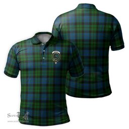 Scottish MacKie Tartan Mens Polo Shirt with Family Crest Scottish Polo Shirt Scottish Plaid Tartan Plaid - ScotsTee - scotstee.com