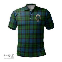 Scottish MacKie Tartan Mens Polo Shirt with Family Crest Scottish Polo Shirt Scottish Plaid Tartan Plaid - ScotsTee - scotstee.com