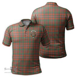 Scottish MacKinnon Ancient Tartan Mens Polo Shirt with Family Crest Scottish Polo Shirt Scottish Plaid Tartan Plaid - ScotsTee - scotstee.com