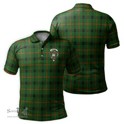 Scottish Kincaid Modern Tartan Mens Polo Shirt with Family Crest Scottish Polo Shirt Scottish Plaid Tartan Plaid - ScotsTee - scotstee.com