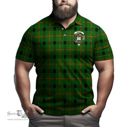 Scottish Kincaid Modern Tartan Mens Polo Shirt with Family Crest Scottish Polo Shirt Scottish Plaid Tartan Plaid - ScotsTee - scotstee.com