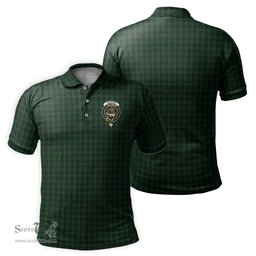 Scottish Graham Tartan Mens Polo Shirt with Family Crest Scottish Polo Shirt Scottish Plaid Tartan Plaid - ScotsTee - scotstee.com